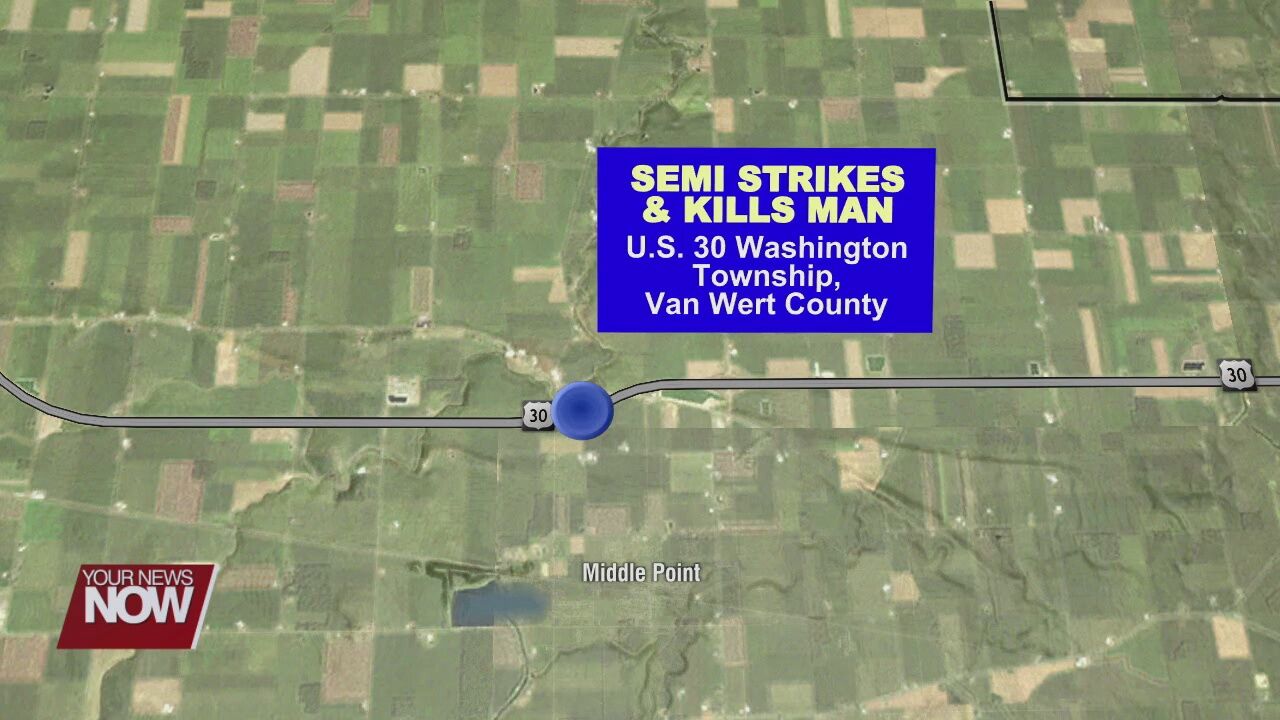 Delphos man killed by semi while working on vehicle on U.S. 30